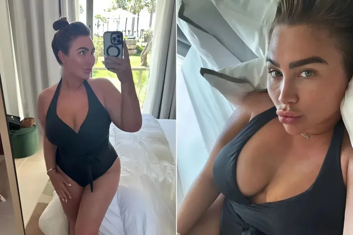Lauren Goodger shows off her curves in sexy black swimsuit after jetting off to film Towie in Portugal liennhi