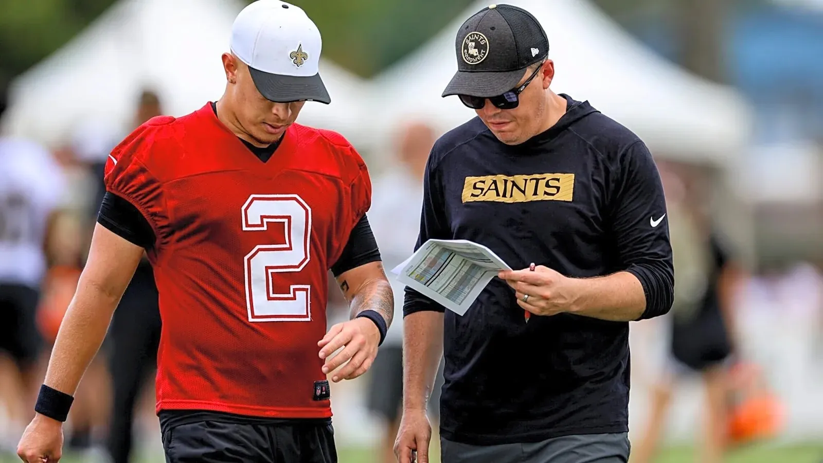 Spencer Rattler on what Kellen Moore has told him about the New Orleans Saints offense and starting opportunity