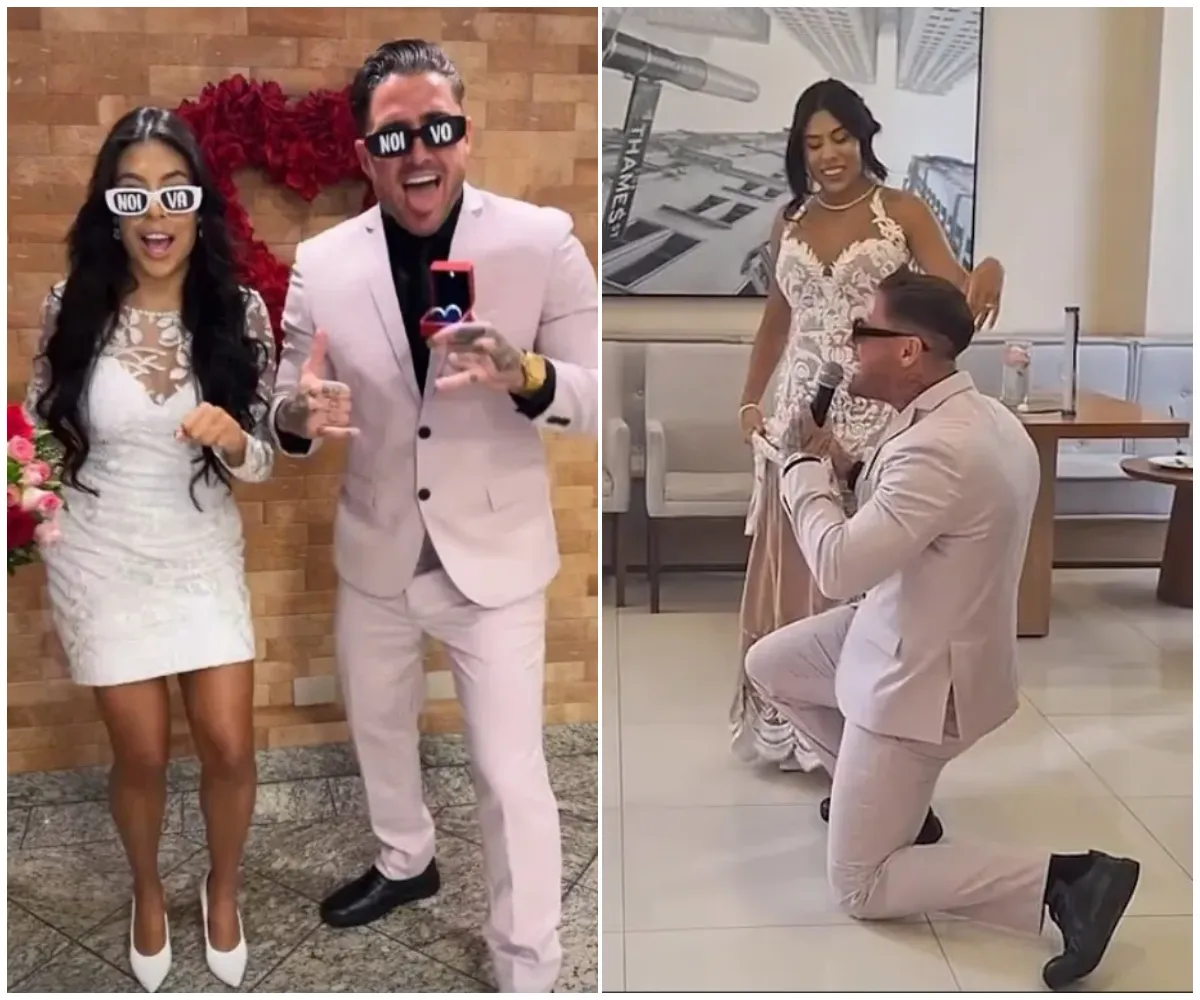 ‘Police can’t catch me now’ – Convicted sex offender Stephen Bear, 35, marries 18-year-old Brazilian girlfriend in flashy low-budget ceremony just one year after prison release over Georgia Harrison revenge porn scandal - suong