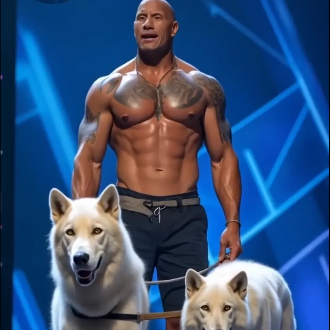 Dwayne Johnson's Twin and His White Wolves Shock Virtual AGT with Mesmerizing Illusion