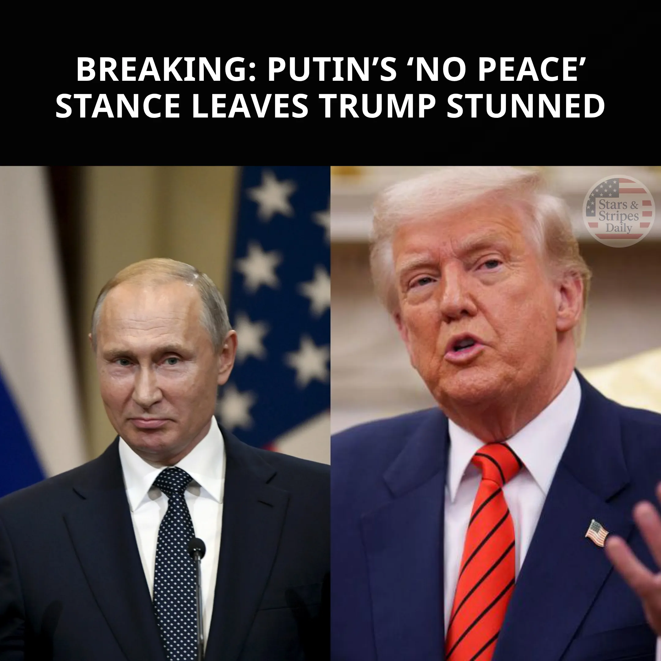 Trump Shows Strength and Resolve as Putin Rejects Peace Talks in Disappointing Call