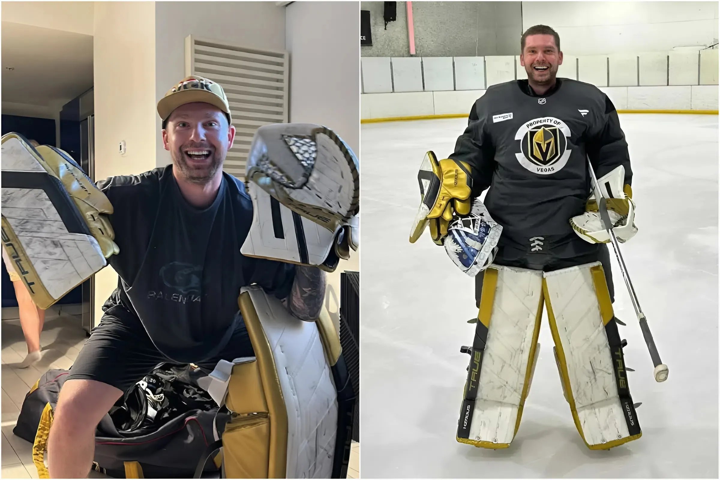 Evgeny Kuznetsov Turns Goalie in Offseason Workouts—Sporting a Vegas Golden Knights Jersey! trucc