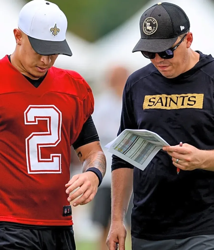 Spencer Rattler on what Kellen Moore has told him about the New Orleans Saints offense and starting opportunity