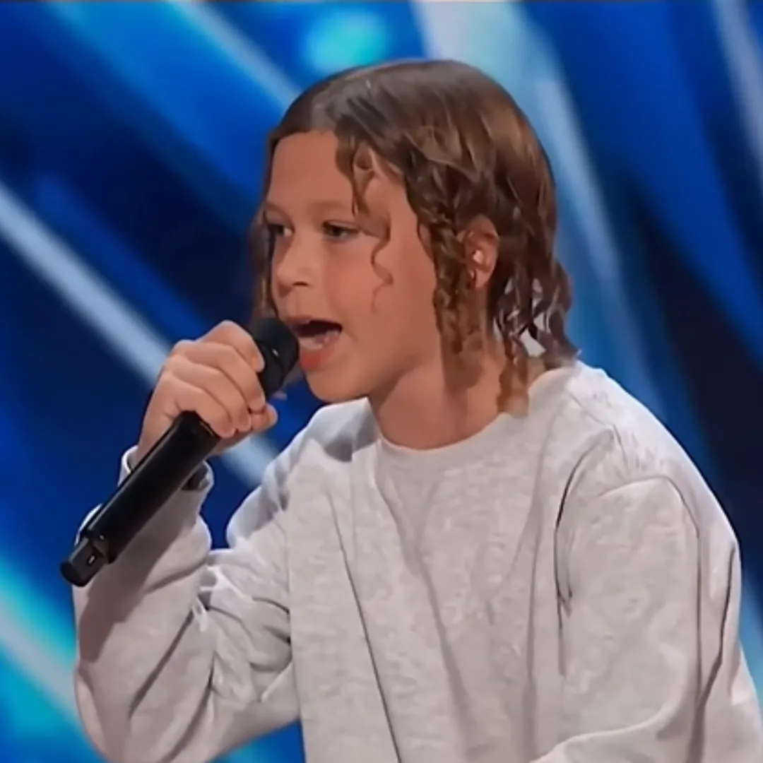 Sibling Duo’s Energetic Rap Stuns AGT – Young Boy’s Powerful Voice Leaves Judges Amazed