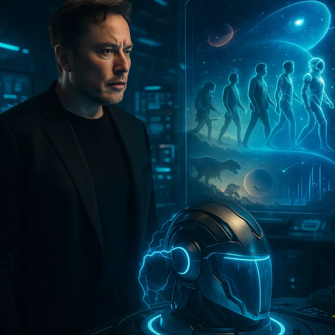 Musk Discovers Mind Travel Technology to Transport Humans Through Time and Space
