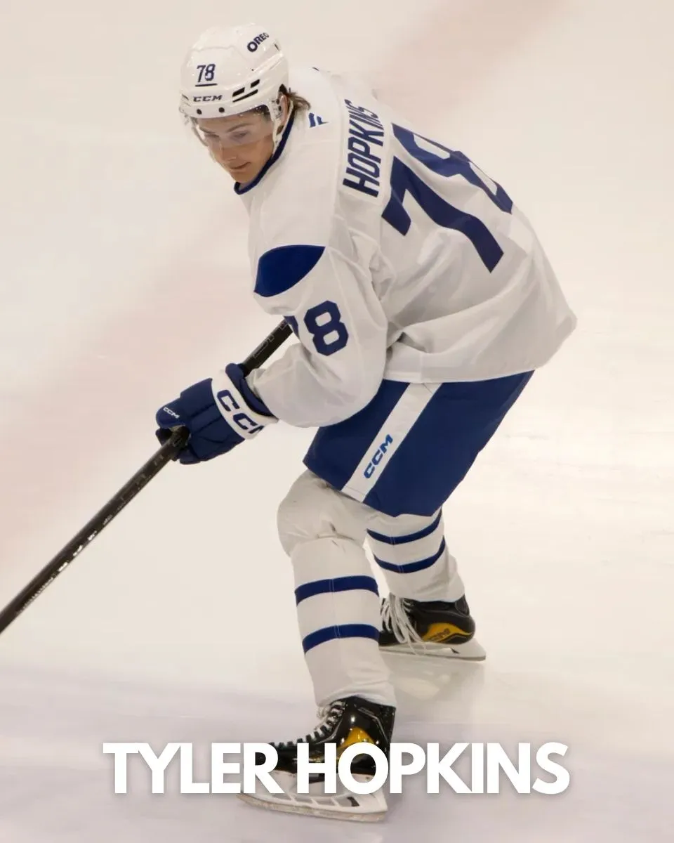 'You Notice Him Out There': Why 2025 Third-Round Pick Tyler Hopkins Stood Out At Maple Leafs Development Camp