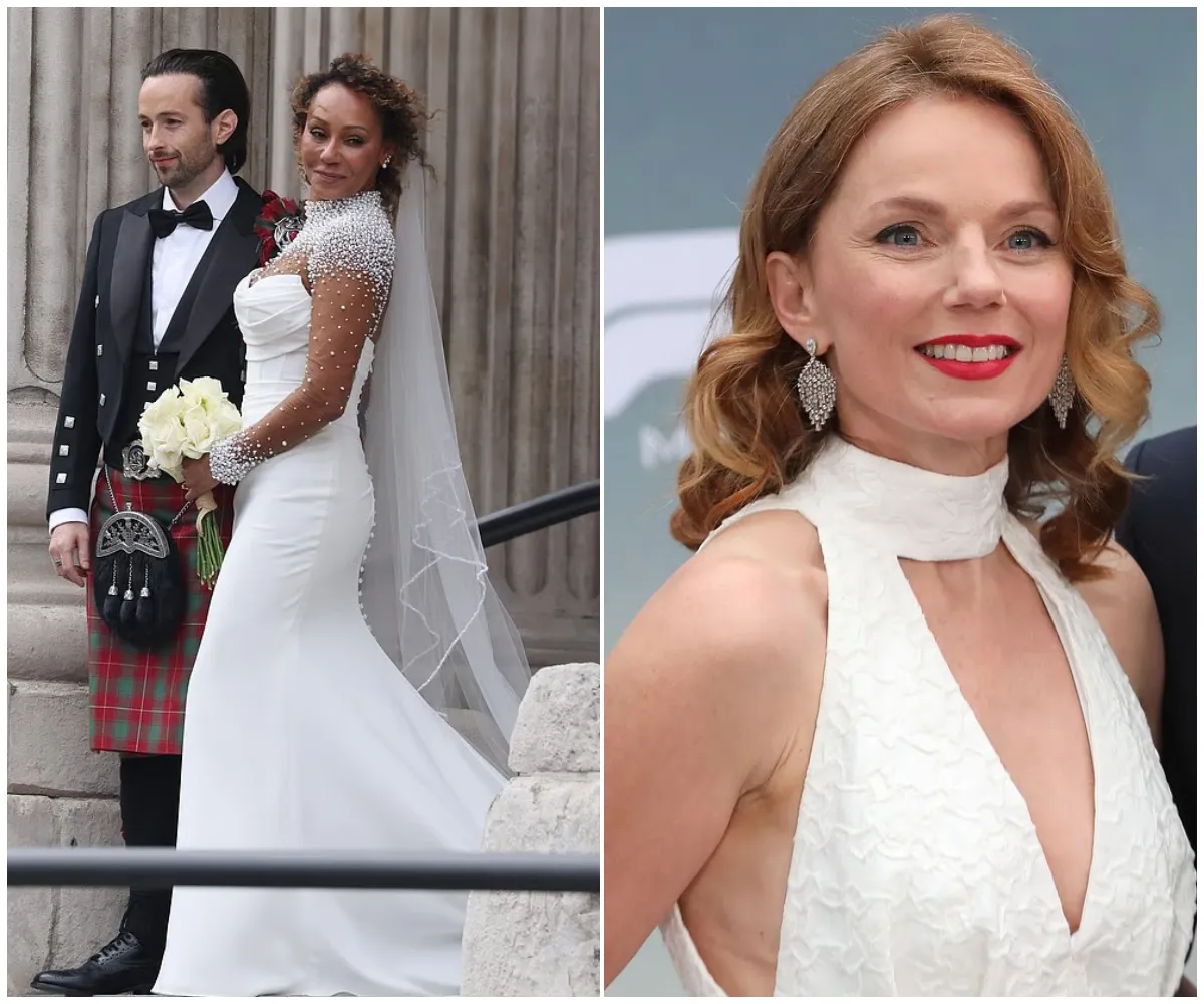 Geri Halliwell continues to snub Mel B after emotional St Paul’s Cathedral wedding – as every other Spice Girl sends public congratulations and A-listers like Heidi Klum and Kerry Katona flood the bride’s post with love - suong