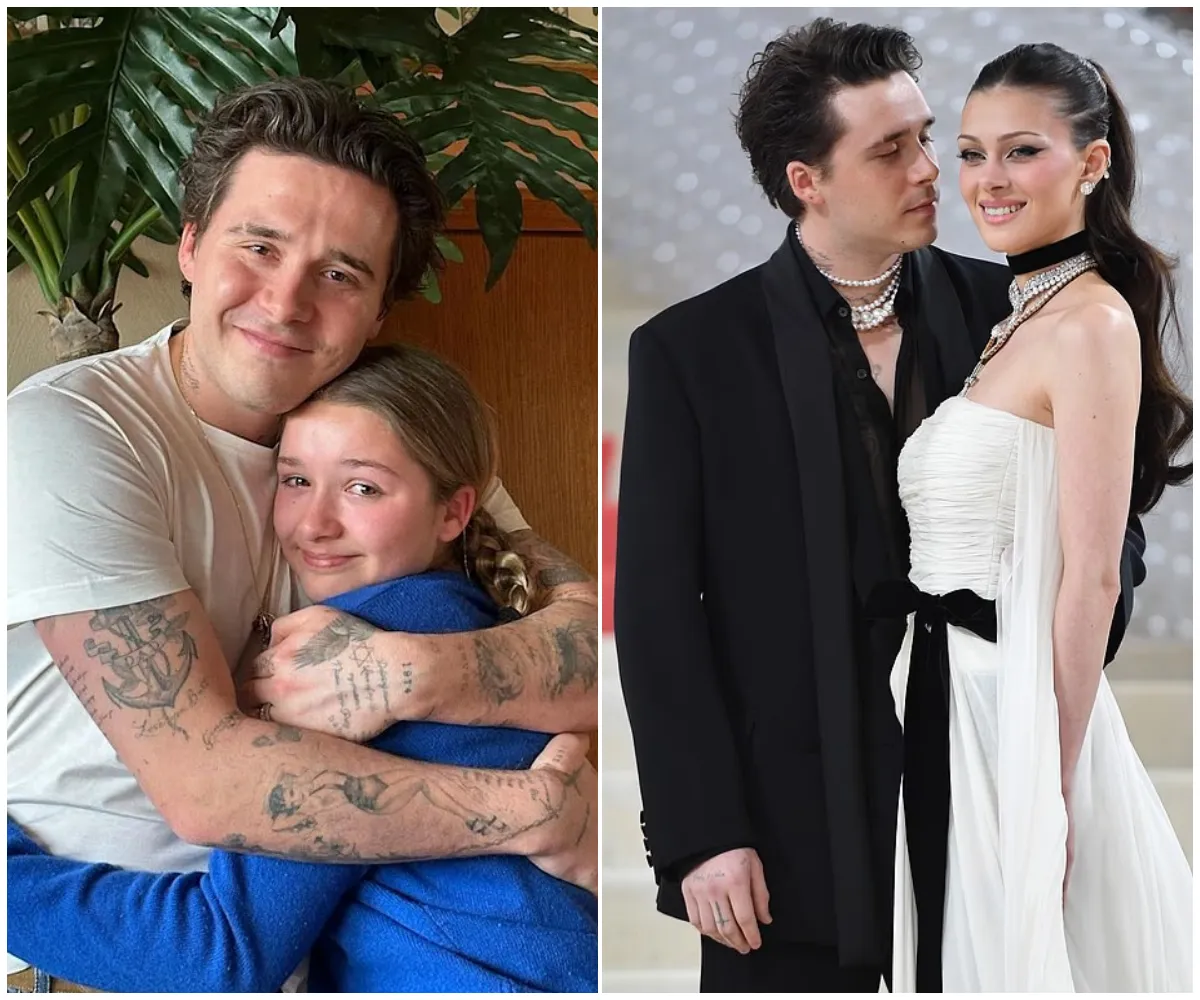 Brooklyn Beckham risks damaging his 'close bond' with sister Harper after escalating family feud casts a shadow over her 14th birthday celebrations - and leaves... - suong