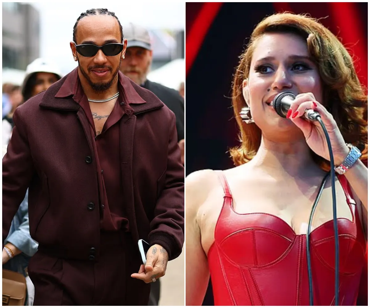 ‘He didn’t leave her side’ – Lewis Hamilton gushes over Raye at the F1 British Grand Prix amid growing romance rumours, after being spotted locked on her during red-hot performance and sneaking into her private stage area - suong