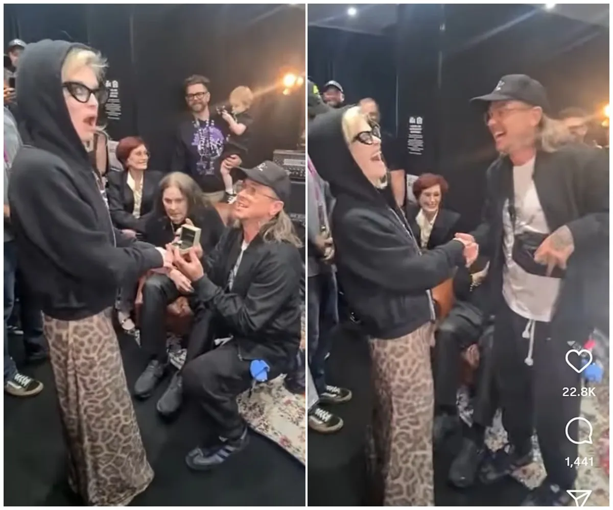 ‘You’re not marrying my daughter, are you’ - Kelly Osbourne gets engaged in shock backstage proposal during Ozzy Osbourne’s final Black Sabbath show as Slipknot’s Sid Wilson drops to one knee in front of her entire family and 42,000 fans - suong