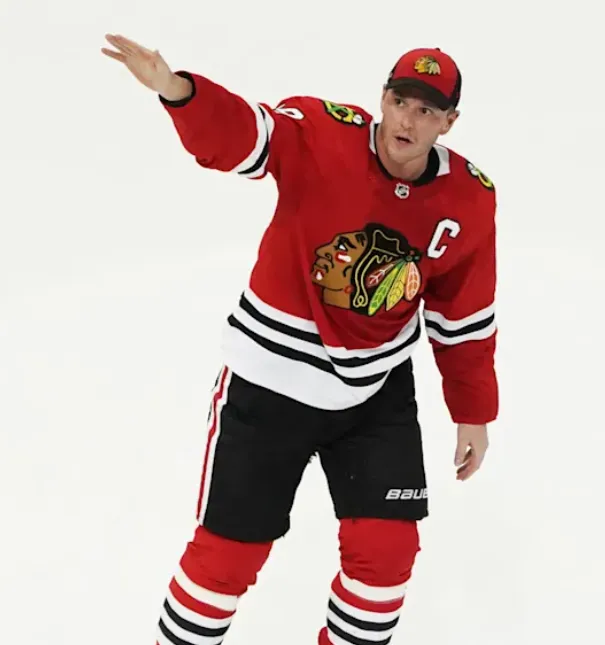 Feels strange seeing Blackhawks legend Jonathan Toews wear a Winnipeg Jets sweater