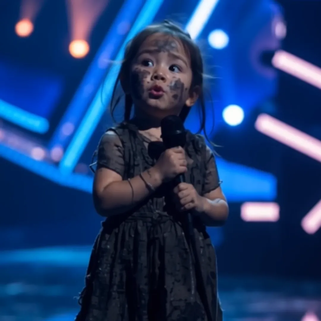 A Hungry Little Girl Covered in Dirt Sings Her Heart Out and Shocks AGT Judges