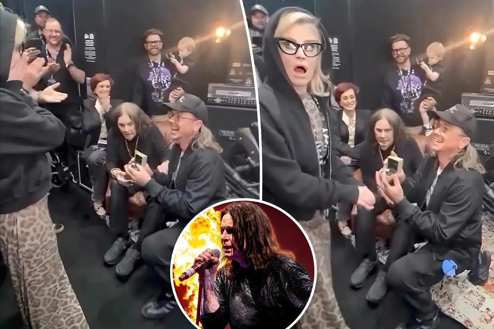 Kelly Osbourne gets engaged to Sid Wilson at dad Ozzy’s Black Sabbath farewell show