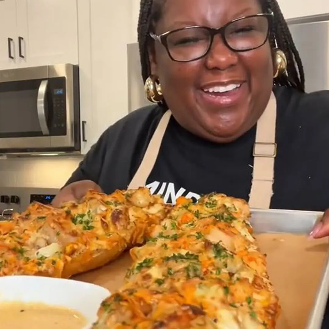 The Ultimate Seafood Alfredo Bread