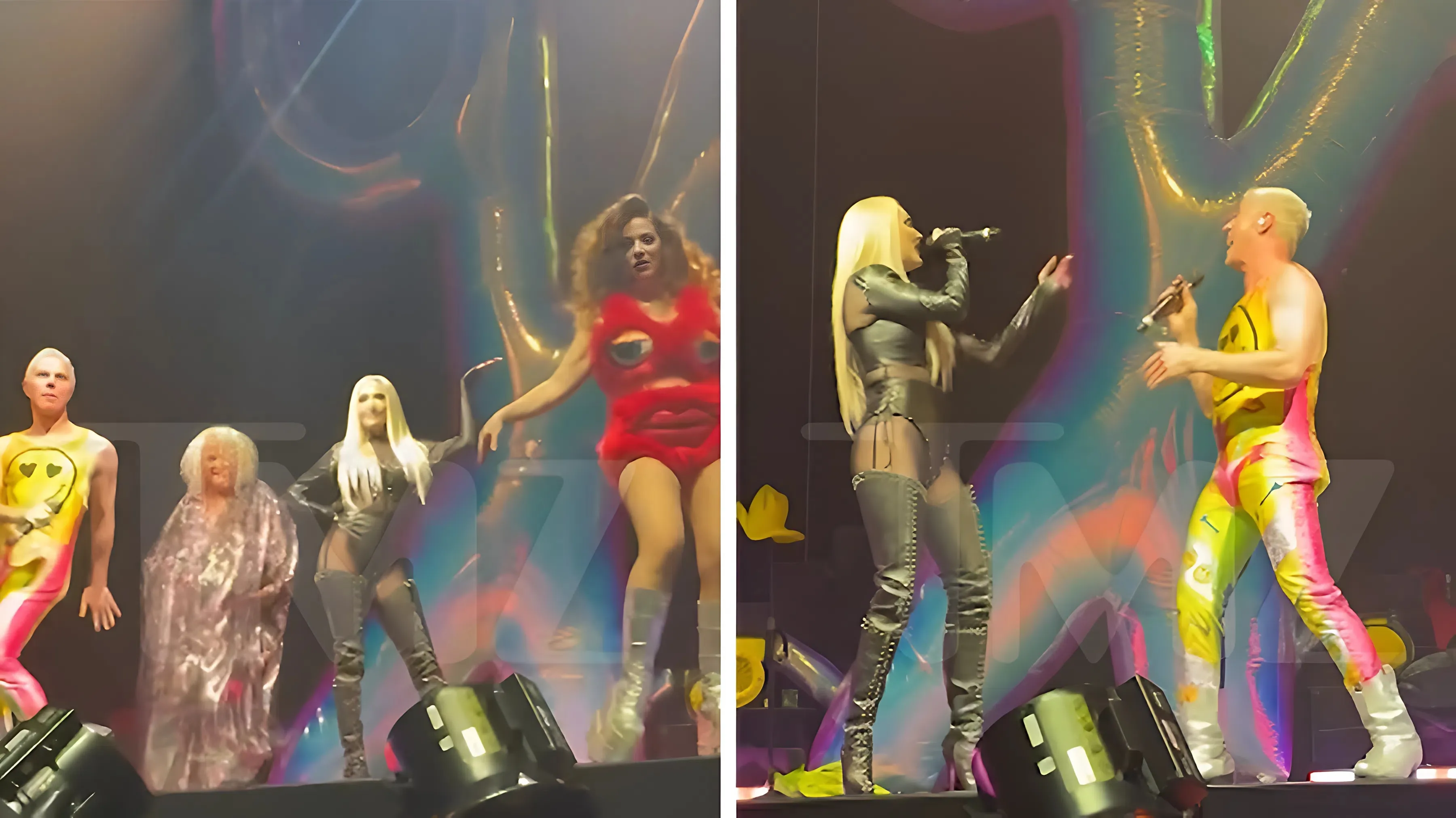 'RHOBH' Erika Jayne Joins the Scissor Sisters Opening Act at Kesha Concert