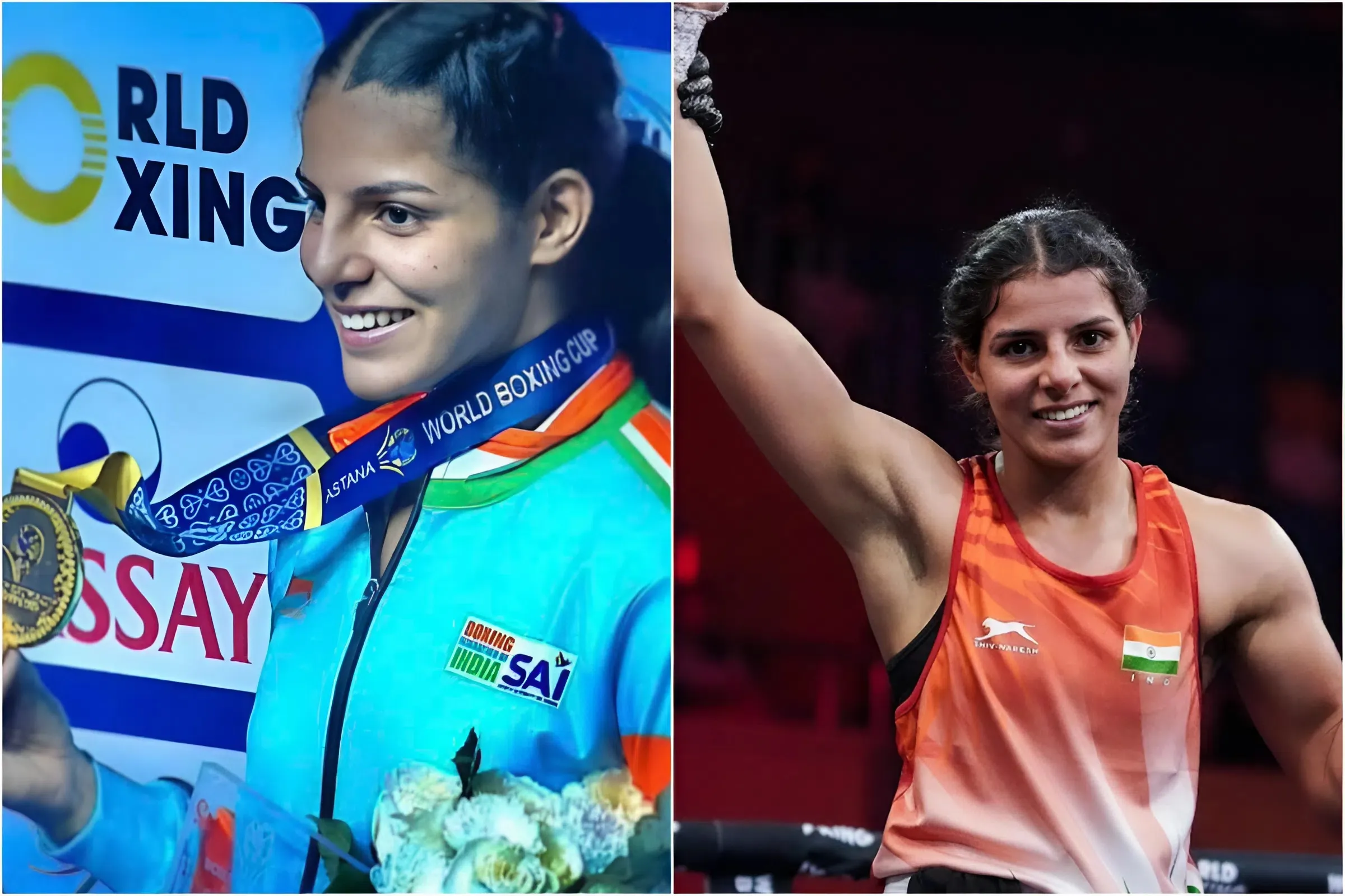 Sakshi Shines: Clinches Gold with Dominant Performance at World Boxing Cup trucc
