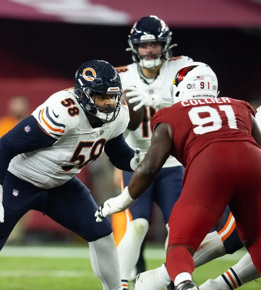 Bears' revamped offensive line skyrockets into Top 5 in PFF rankings