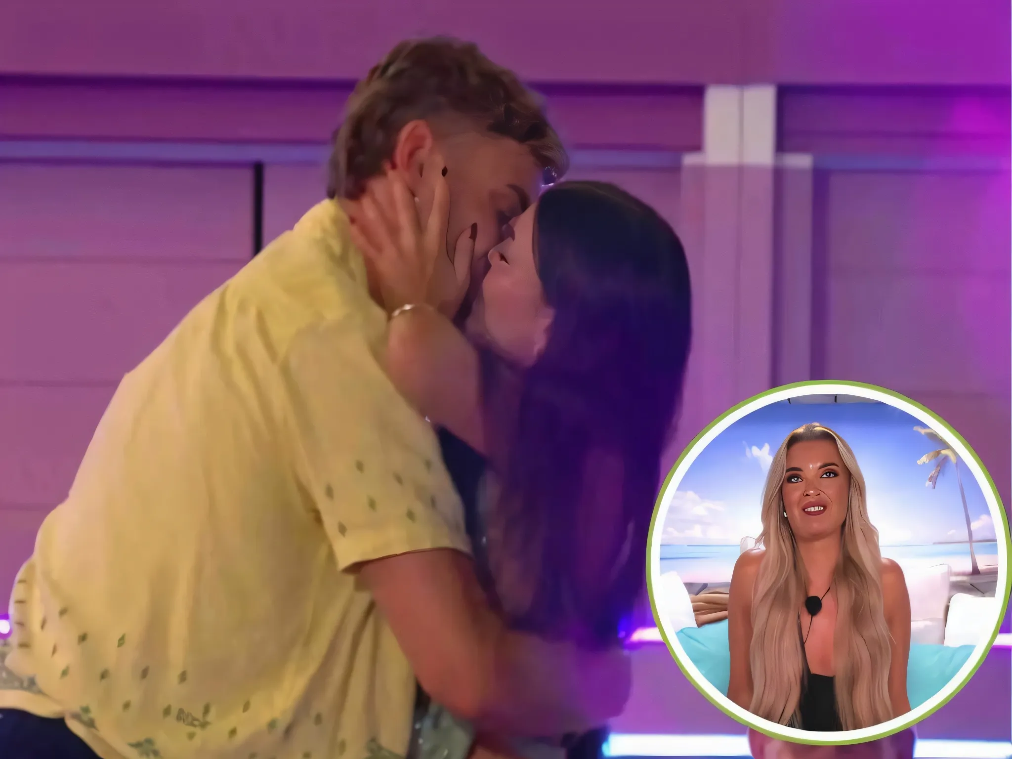 Watch the moment Harry snogs ex-girlfriend Emma in saucy game leaving Helena furious...