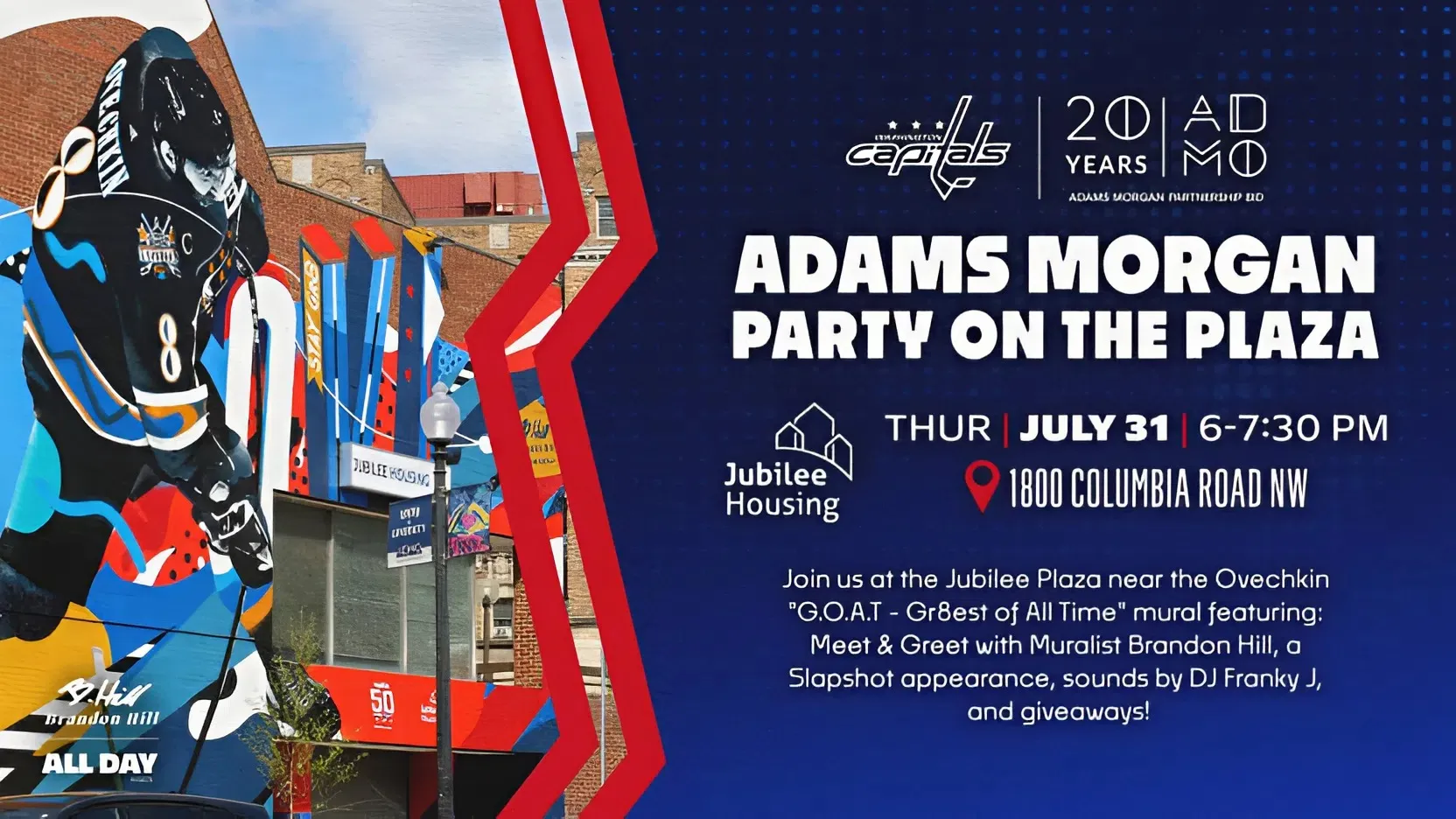 Get Ready to Rock: 2025 AdMo Vibe Summer Concert Series Kicks Off with the Capitals at Jubilee Plaza trucc