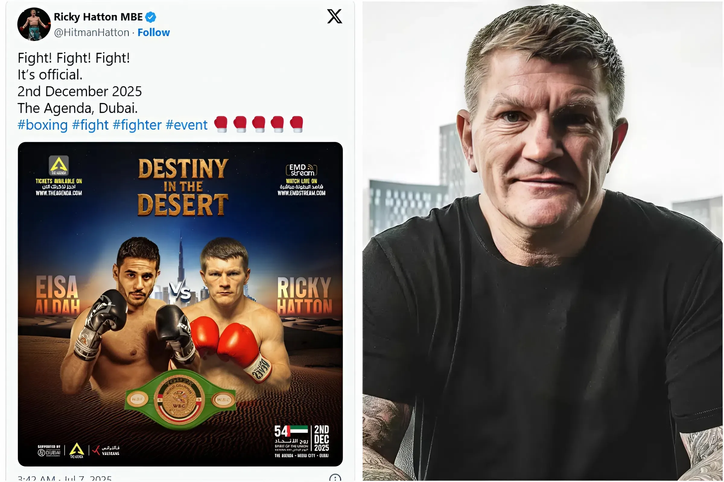 Ricky Hatton Stuns Fans with Bizarre Comeback Announcement, Joining Manny Pacquiao trucc
