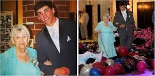 Ohio teen takes great-grandmother to her first prom