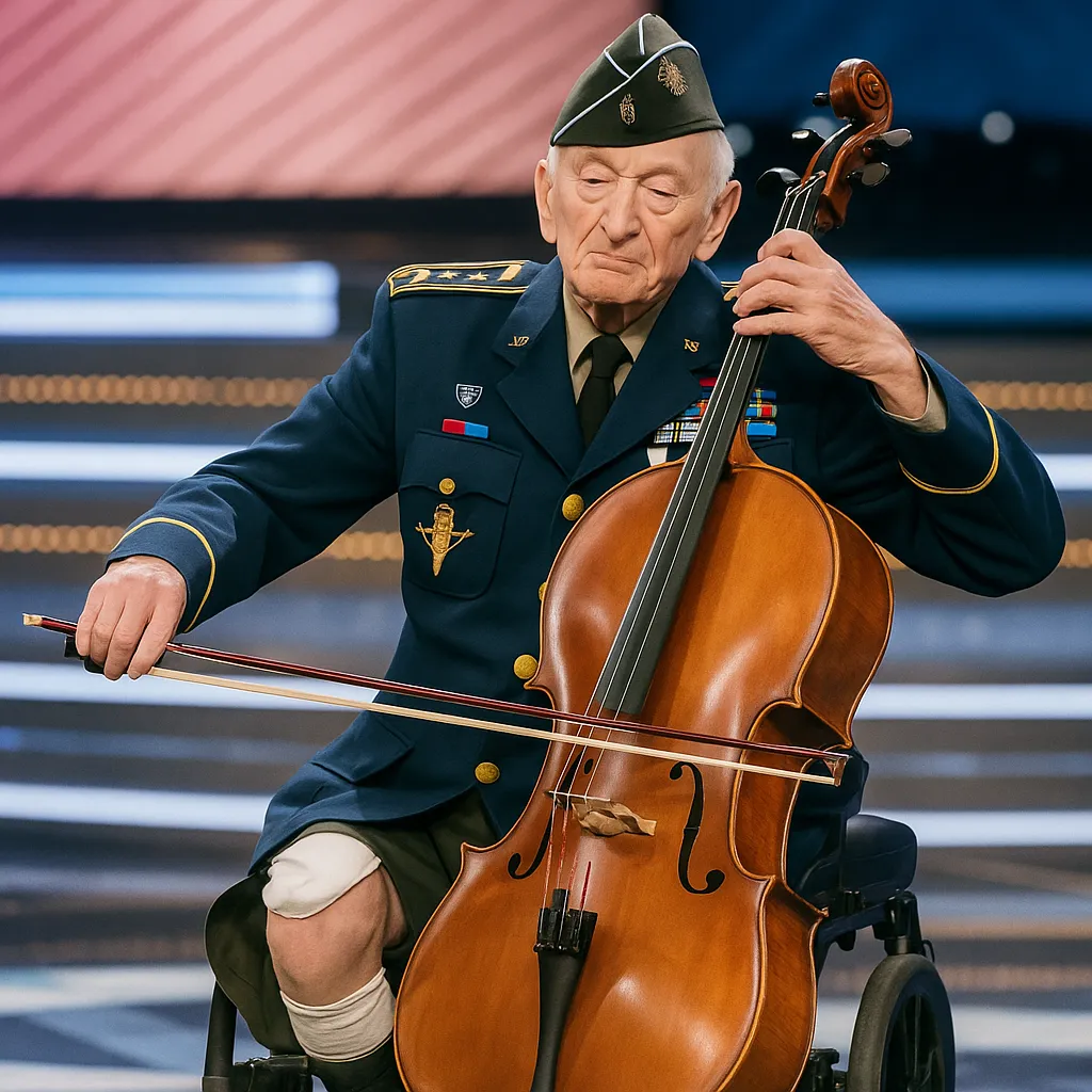 98-Year-Old WWII Veteran, Legless, Plays Cello to Honor Fallen Brothers