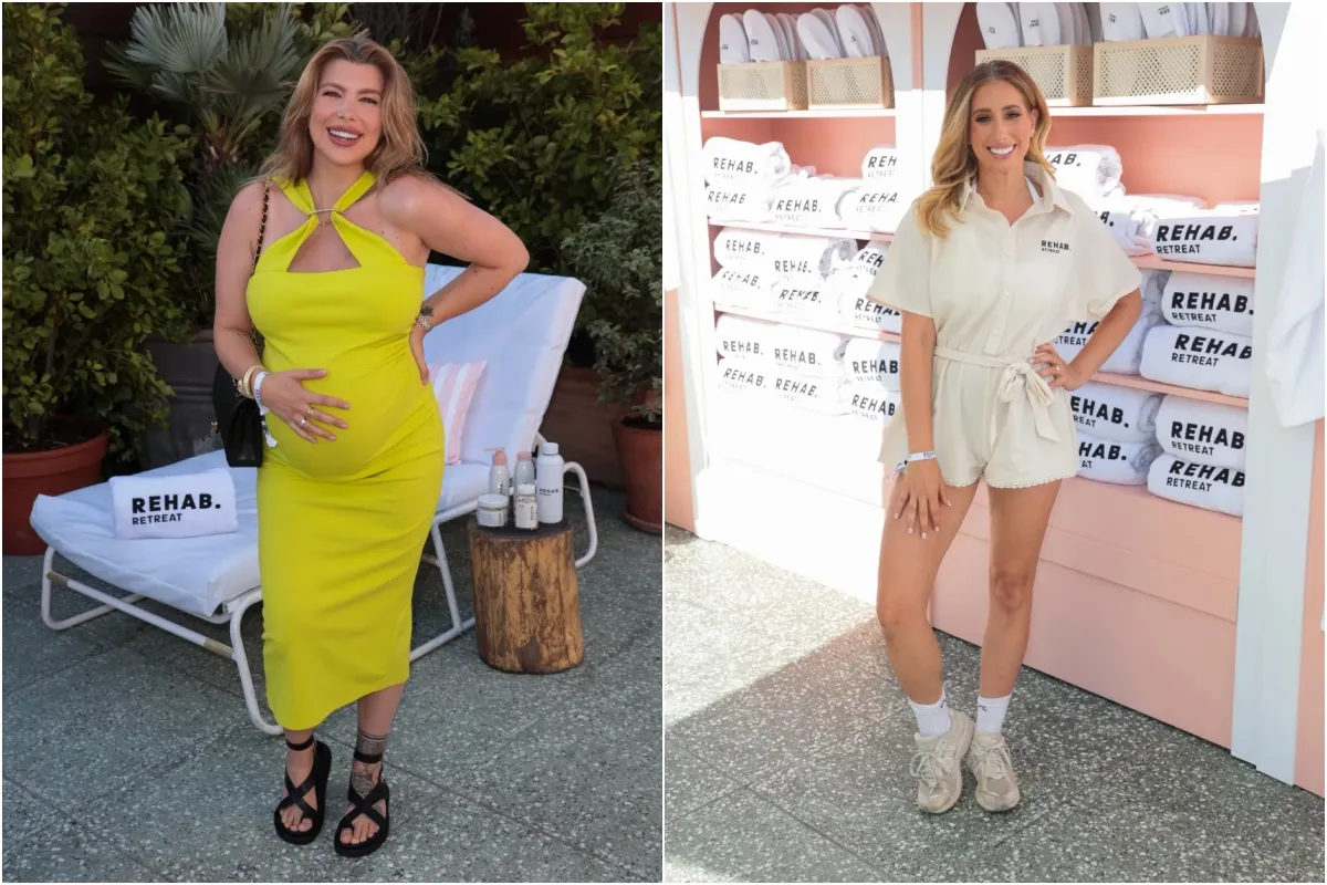 Pregnant Love Islander Olivia Bowen shows off growing baby bump as she parties with Stacey Solomon at hair... ngocc