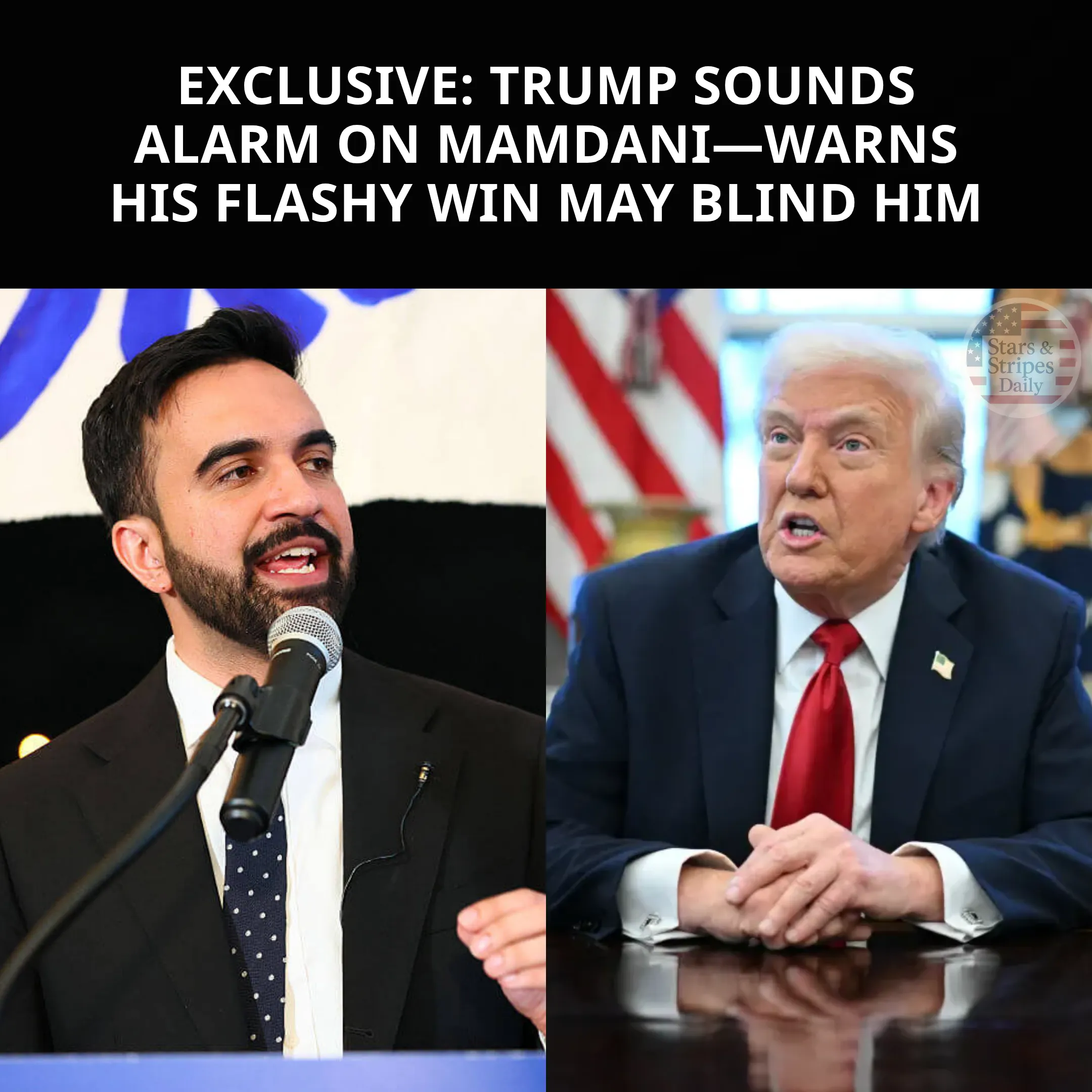 Trump Issues Stern Warning to Mamdani over Israel Stance