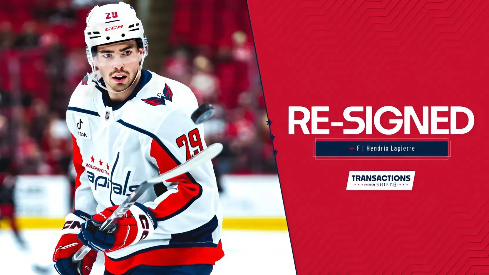 Capitals Lock In Hendrix Lapierre with One-Year, $850K Deal trucc