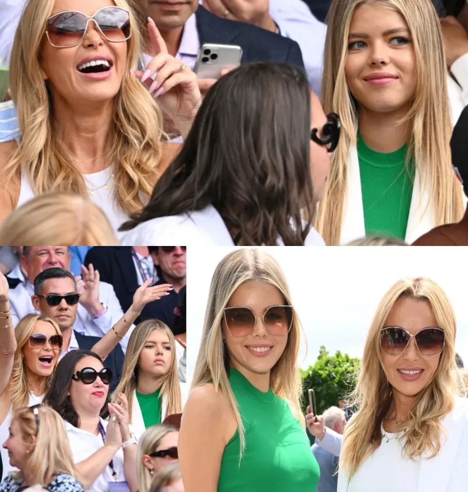 Amanda Holden makes 'lucky' admission as she's spotted at Wimbledon with model daughter