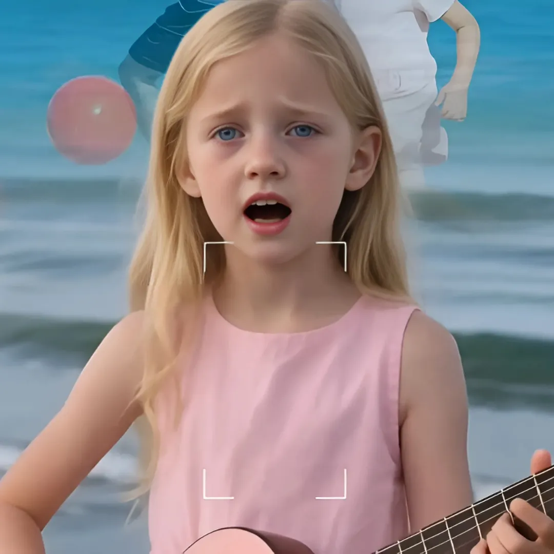 Eight Year Old Girl Singing Her Father’s Song on the Beach Leaves Everyone in Tears