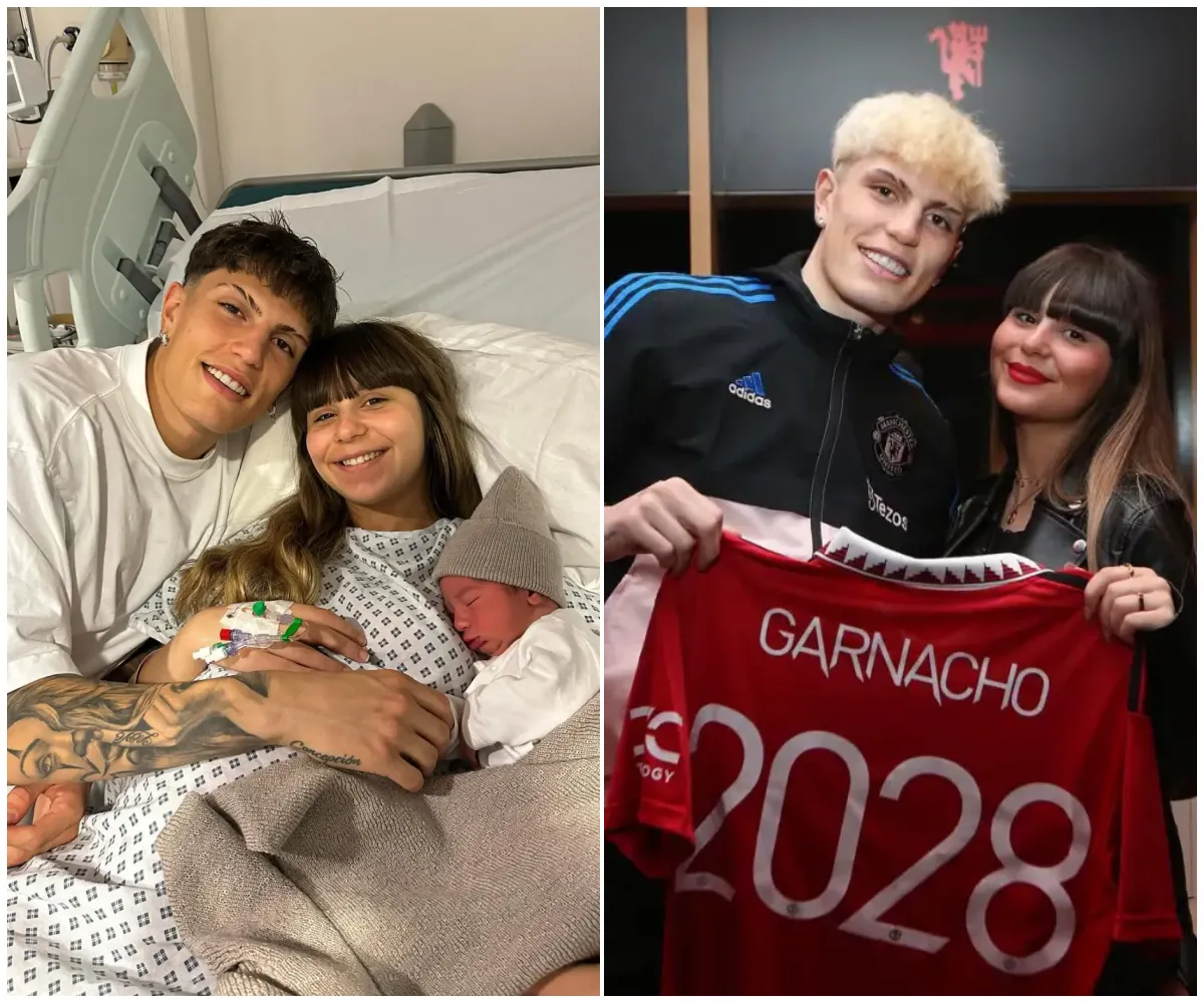 Alejandro Garnacho appears to SPLIT from girlfriend Eva Garcia just nine months after welcoming their son — as the pair unfollow each other on Instagram and she posts cryptic “you and me against the world” message - suong