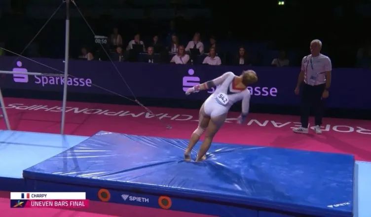 Tragedy Strikes as Lorette Charpy Collapses Immediately After Perfect Final Routine — Stunning Moment Captured on Camera! Tragedy Strikes as Lorette Charpy Collapses Immediately After Perfect Final Routine — Stunning Moment Captured on Camera!