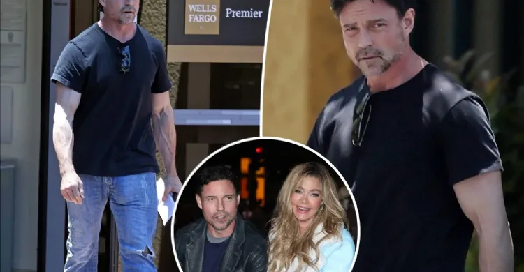 Denise Richards’ estranged husband, Aaron Phypers, ditches wedding ring in first sighting since filing for divorce