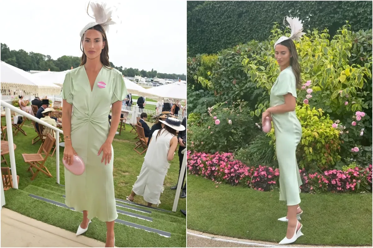 Ferne Mc.Cann enjoys glam day at the races as jailed acid attacker ex caught being injected with drugs... ngocc