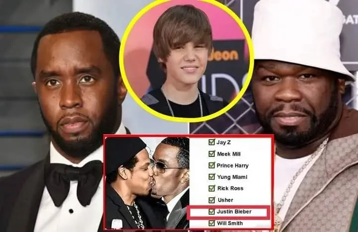 BREAKING NEWS: 50 Cent Reveals List of Rappers Who Slept With Diddy….Justin Bieber also appeared