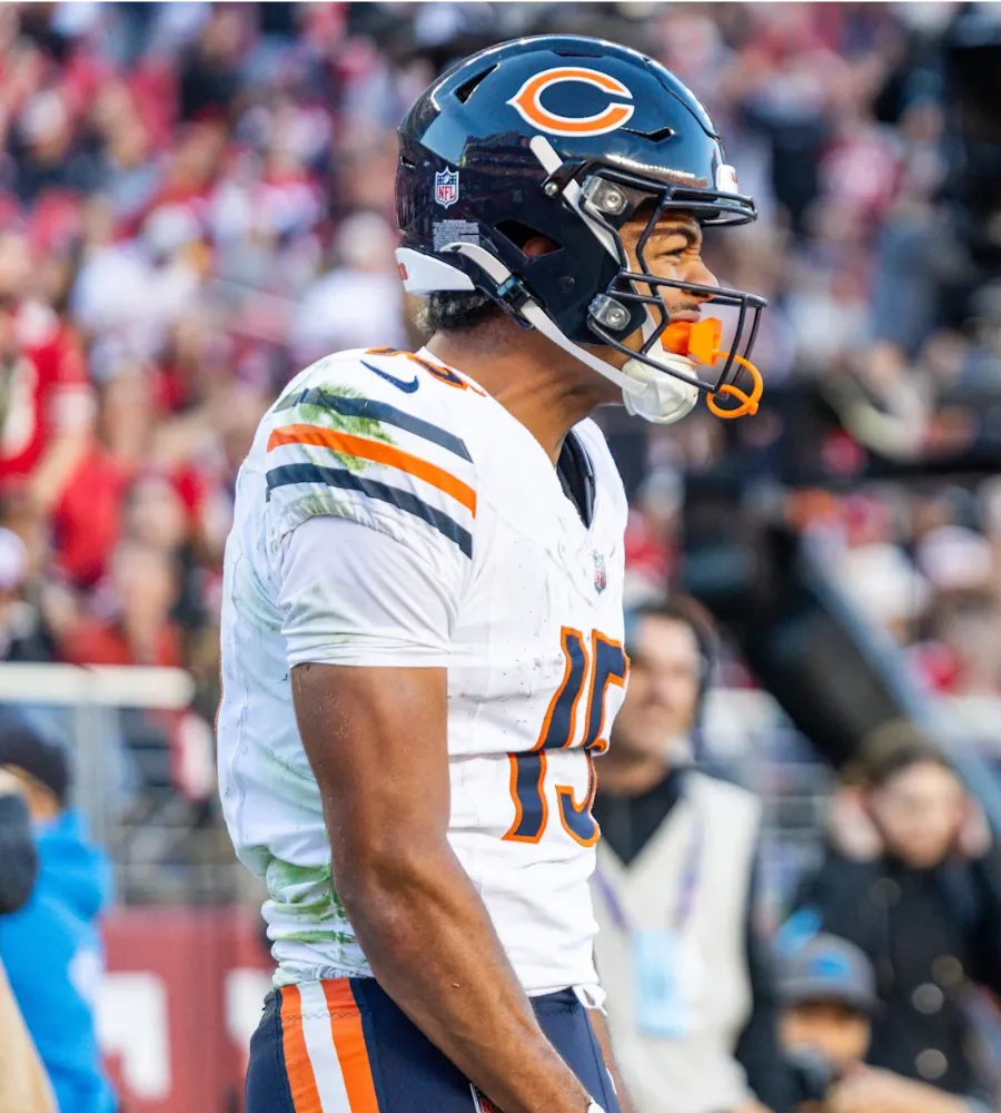 Chicago Bears WR Rome Odunze has a chance to emerge as a true WR1 in 2025, especially if this predicted improvement occurs.