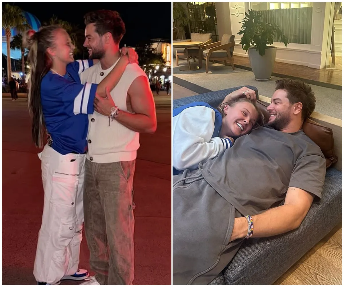 Chris Hughes finally breaks his silence on unexpected romance with JoJo Siwa as he admits he is 'obsessed' with the singer and discusses marriage plans - despite people calling him 'gay' - suong