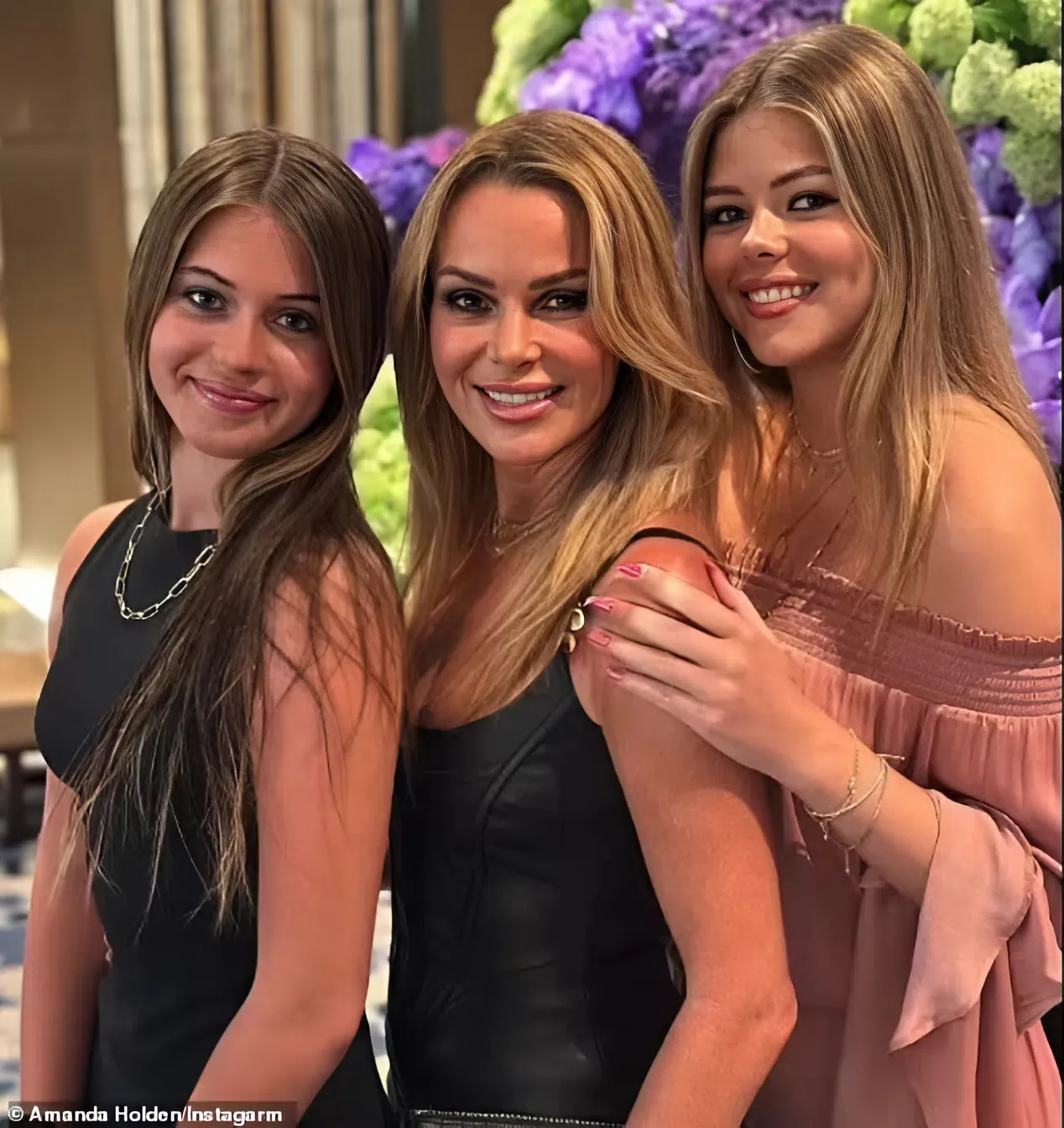 Amanda Holden throws lavish garden party for daughter, 13, with tepees and ice cream van