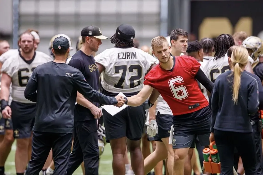 Tyler Shough faces uncertain arrival at Saints camp amid speculation and preparation concerns