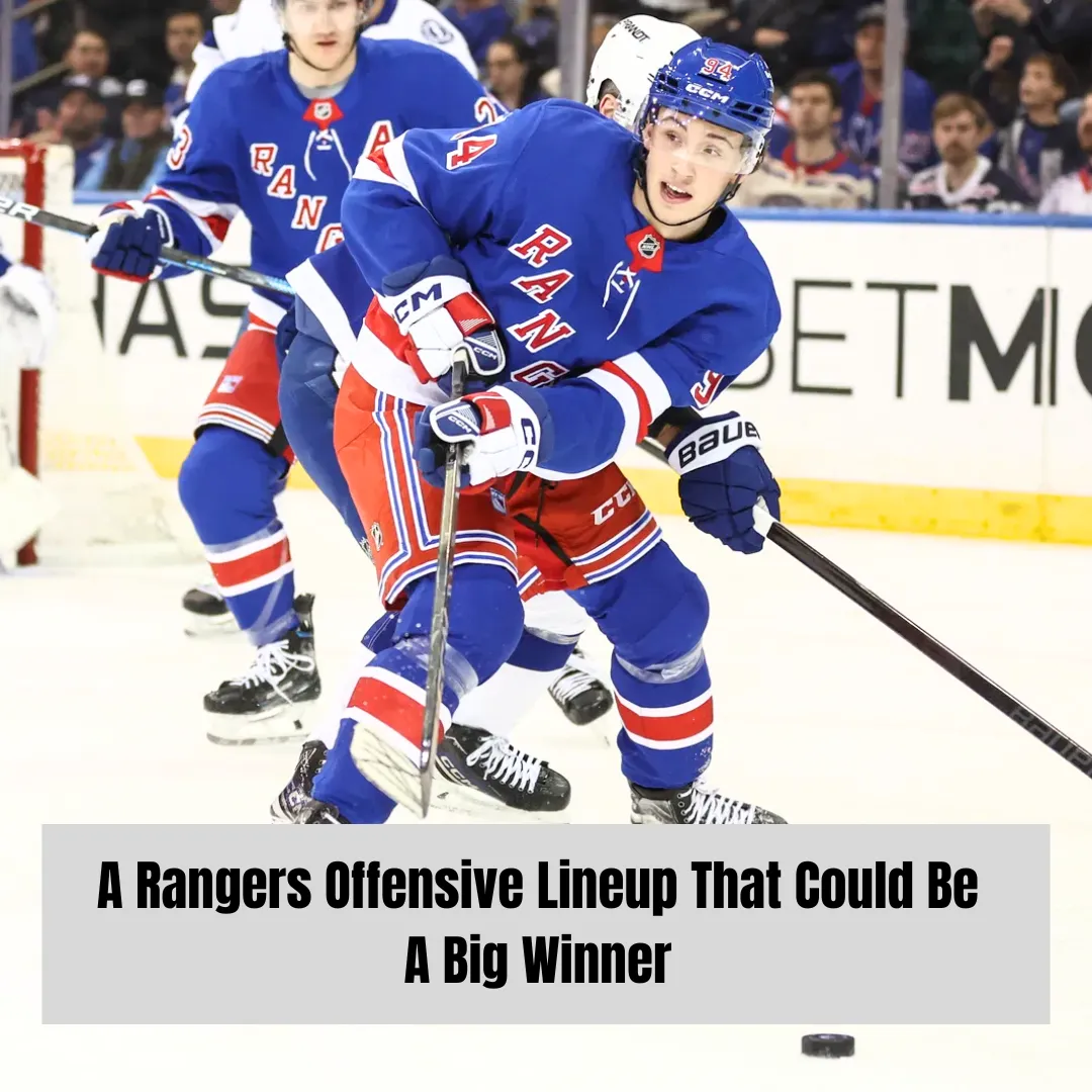 A Rangers Offensive Lineup That Could Be A Big Winner