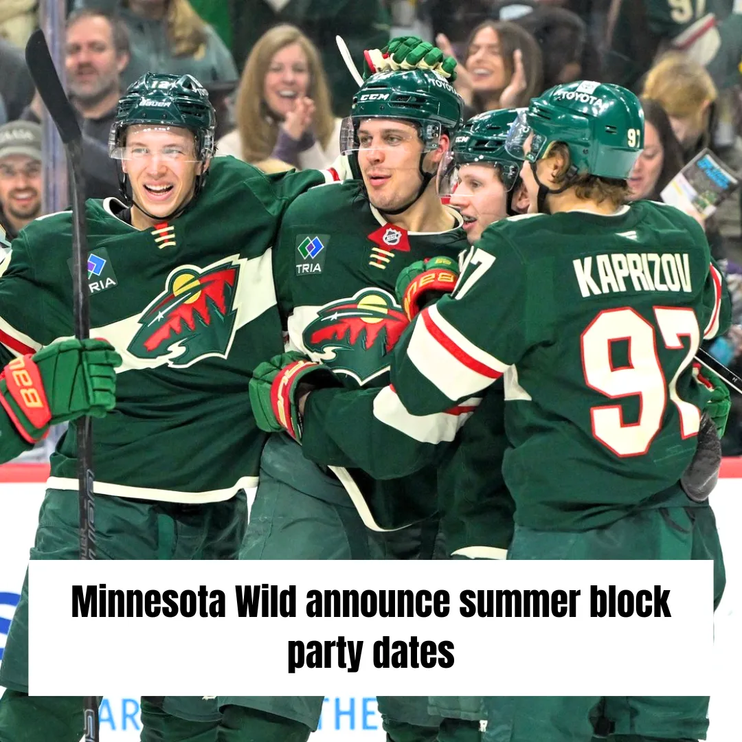 Minnesota Wild announce summer block party dates