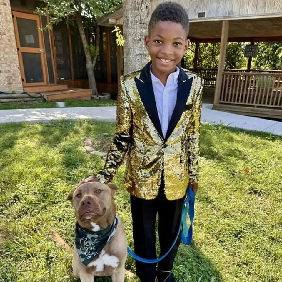 9-Year-Old Boy Adopts Pit Bull Who Spent 95 Days In A Shelter