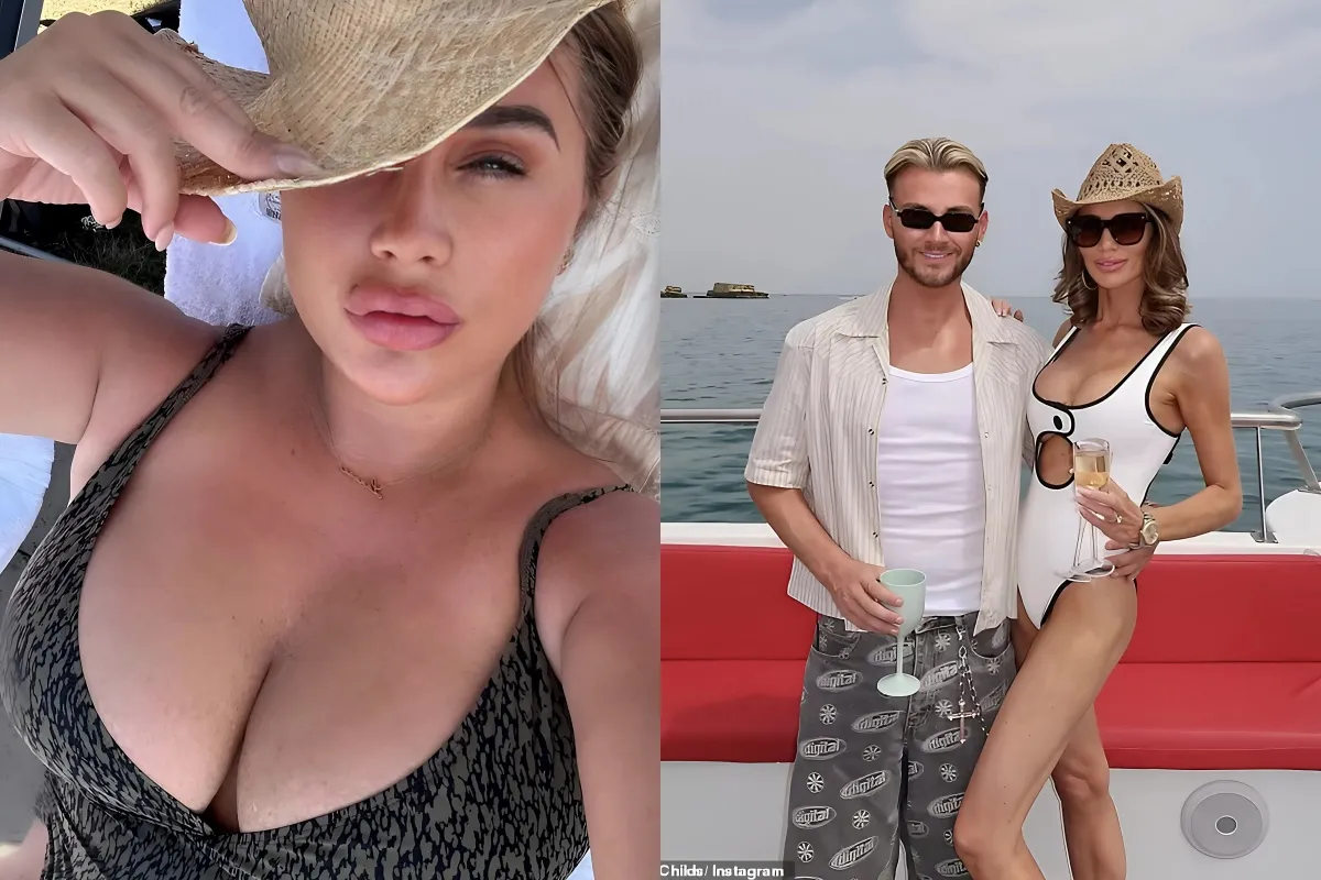 Amy Childs shows off her figure in a white cut-out swimsuit while Lauren Goodger puts on a VERY racy display as TOWIE stars share summer snaps liennhi