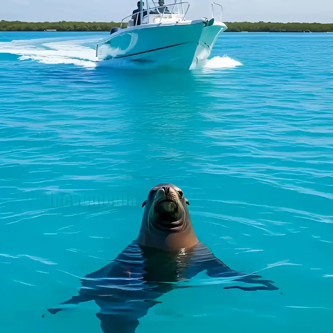 The Boat Was Moments From Exploding but a Clever Sea Lion Saved Everyone