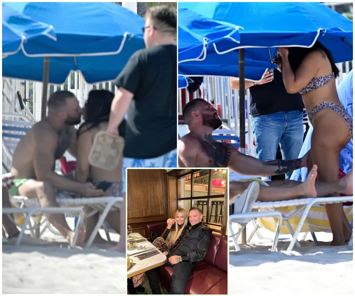 “Kisses mystery lady” — Conor McGregor spotted getting cozy with bikini-clad woman on Florida beach as he laps up female attention, wraps his arm around her and packs on PDA — all while fiancée Dee Devlin stays at home with their four children - suong