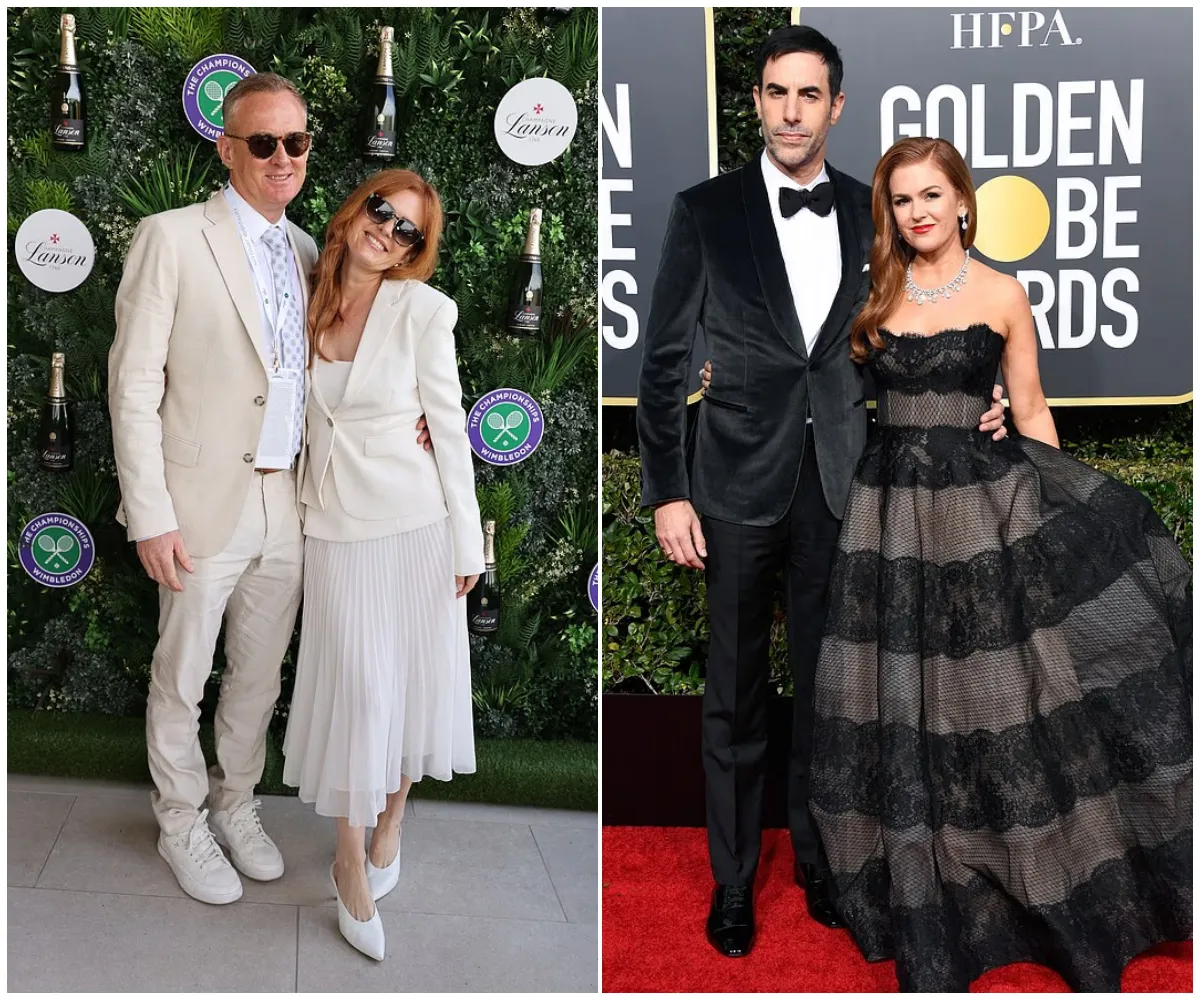 “We are finally putting our racquets down” – Isla Fisher narrowly avoids ex-husband Sacha Baron Cohen in tense Wimbledon near-miss just weeks after finalising £120million divorce, making her first public appearance on the arm of her brother - suong