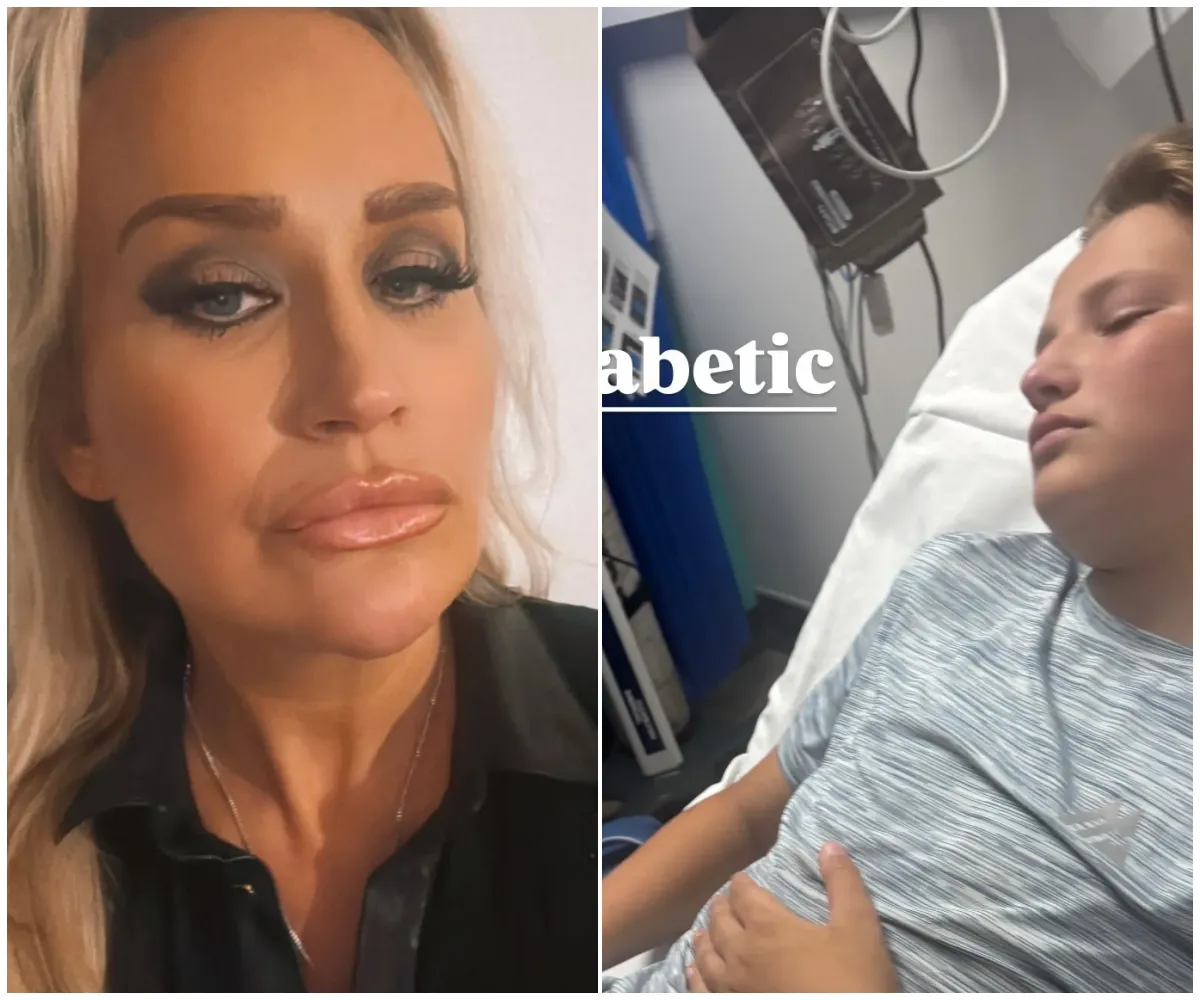 “You have cried, I have cried for you” – Towie star rushes young son to hospital after diabetes scare — shares heartbreaking A&E photo of him hooked up to monitors as she reveals the terrifying moment every parent dreads - suong