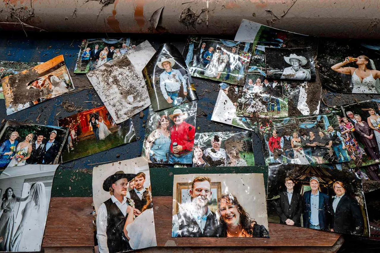 Couple Escapes Texas Flood, but Thought They Lost Everything. Then They Found Their Wedding Album While Cleaning Up (Exclusive)