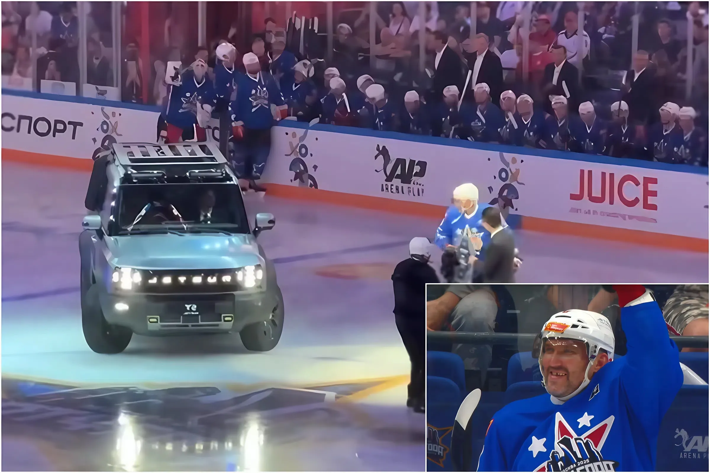 Alex Ovechkin Honored with New Car and Celebration for NHL Goals Record Ahead of Russia's ‘Match of the Year’ trucc